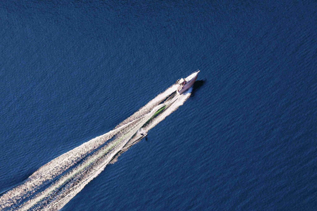 Nitra boat on Florida waters in the spring