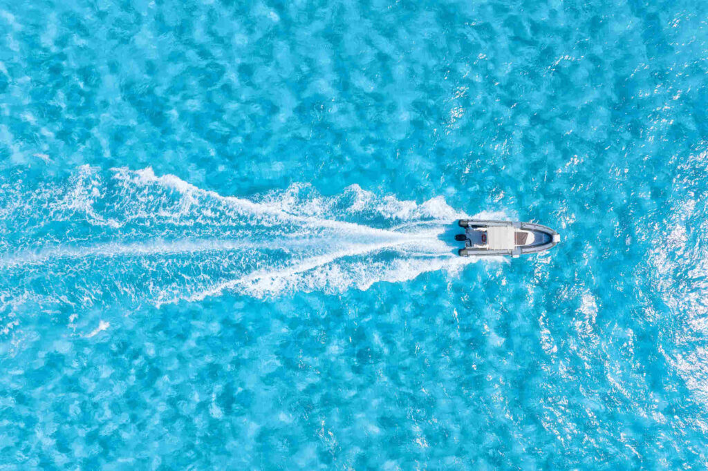 Nor Tech boat driving in Fort Myers waters