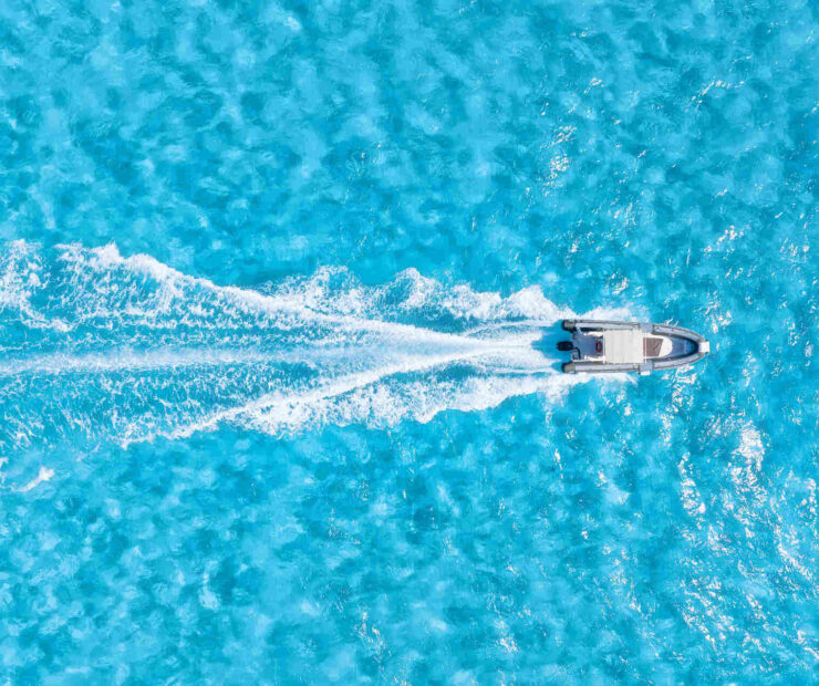 Nor Tech boat driving in Fort Myers waters