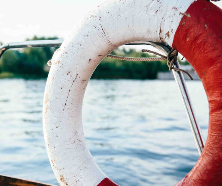 Safety device on a nor-tech boat in Fort Myers