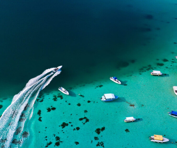 Aerial View of Nitra Boats