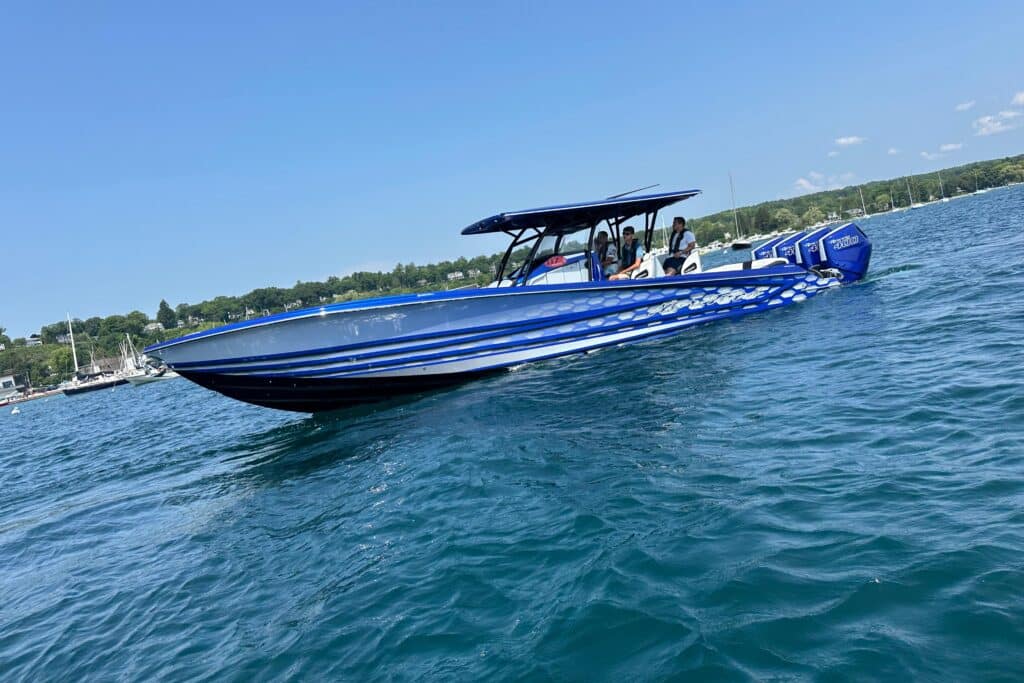 Front Drivers Side View of 2025 Nor-Tech 390 Sport