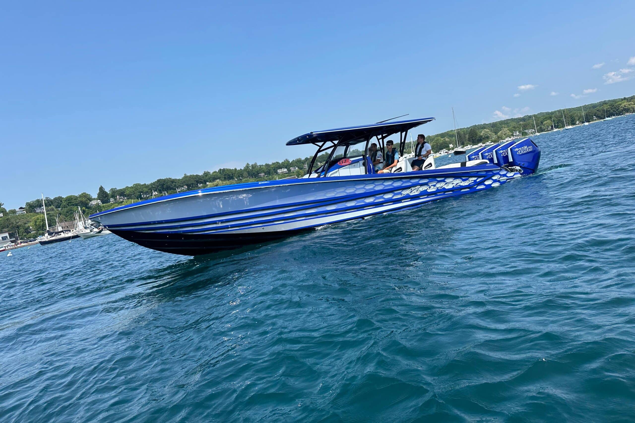 Front Drivers Side View of 2025 Nor-Tech 390 Sport