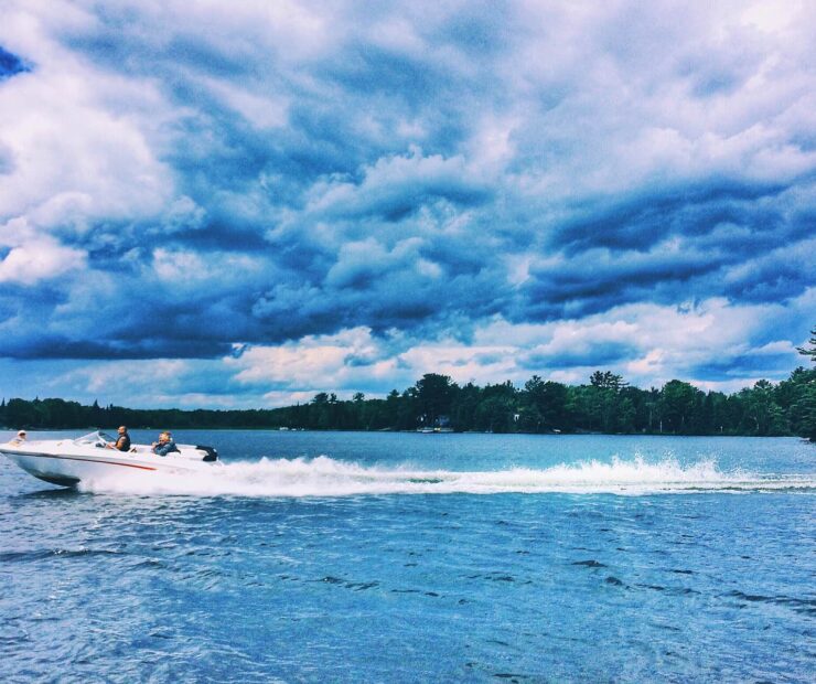 Sport Boat in Florida's Gulf Coast during fall