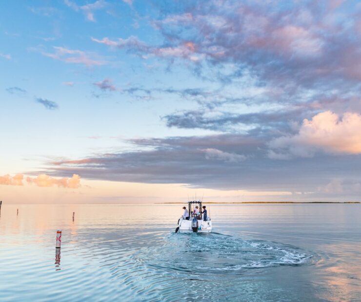 Boat traveling through Fort Meyers